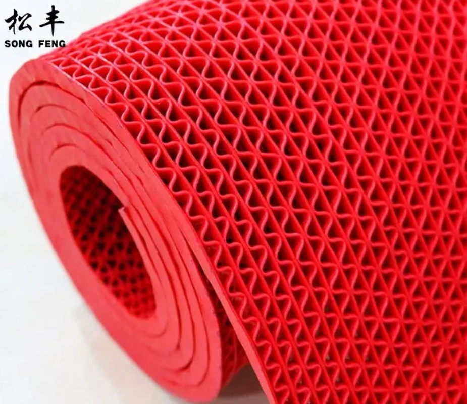 松丰(SONGFENG)加厚镂空厨房地垫防水垫进门网格地毯加密防滑透水脚垫塑料脚垫辅面120cm/米高清大图