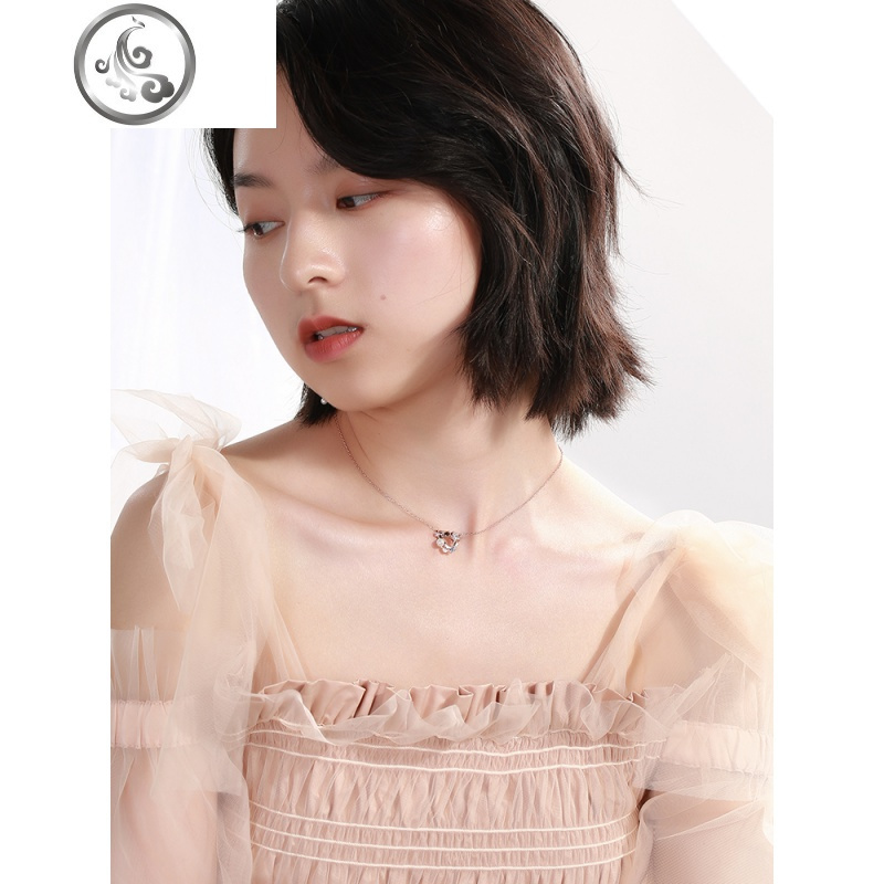 JG人鱼项链女925纯银大鱼海棠简约小众锁骨链气质森系网红百搭潮 JiMi