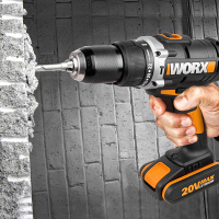 家用充电式冲击钻 工具箱冲击电钻锂电手电钻 WX372.1