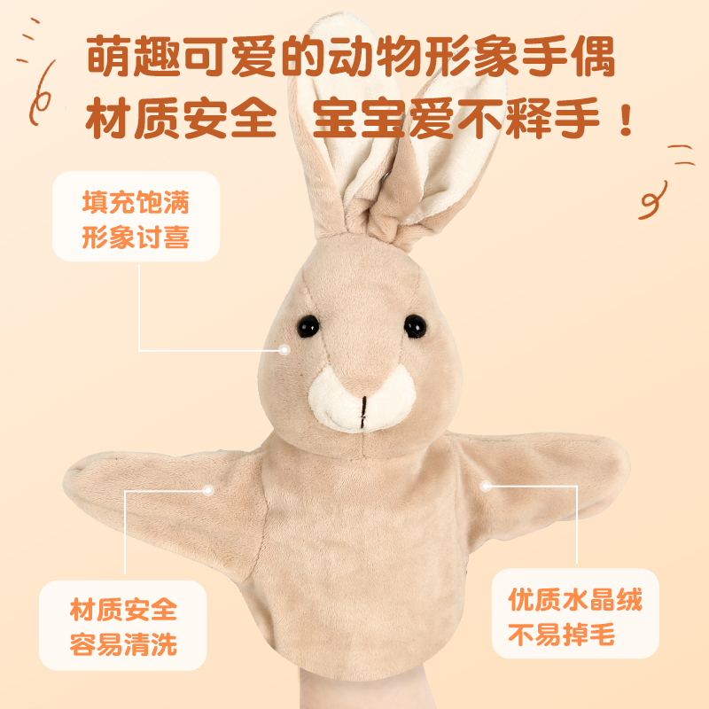 河马捉虫虫[加厚版触摸书] [正版]宝宝好习惯互动手偶书 小兔彼得小熊宝宝 婴儿早教绘本好玩的洞洞书0-1到2岁儿童书籍高清大图