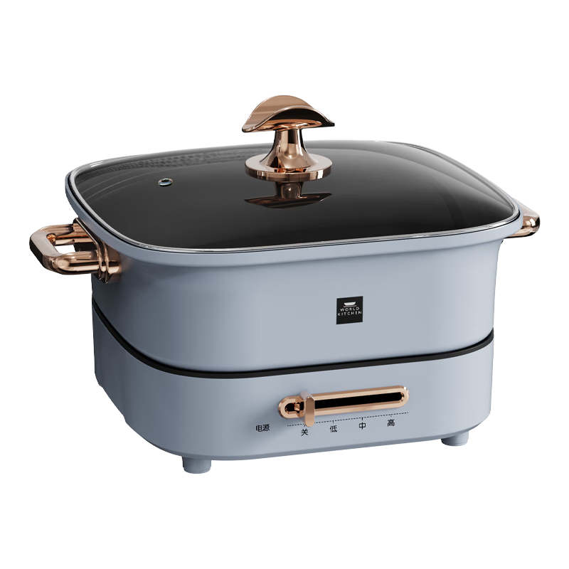 康宁/WORLD KITCHEN多功能料理锅多功能煎烤 电火锅电热锅电煮锅WK-HEHP/KZ 4.5L