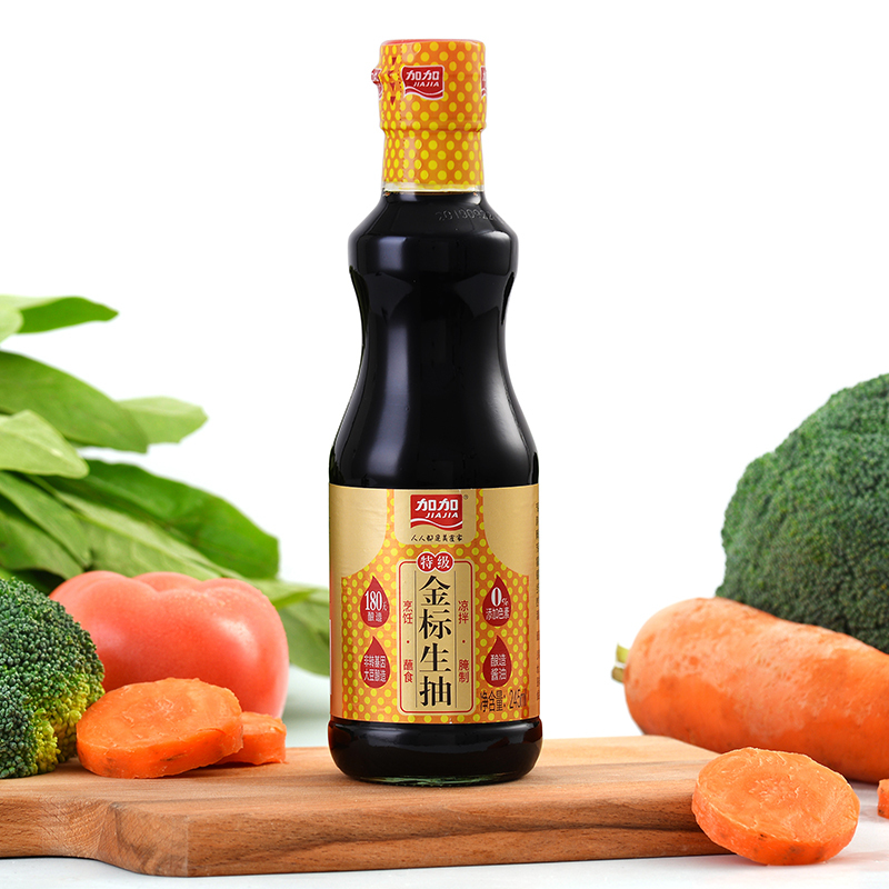 加加 特级金标生抽245ml*2瓶 酿造酱油 炒菜火锅调味品