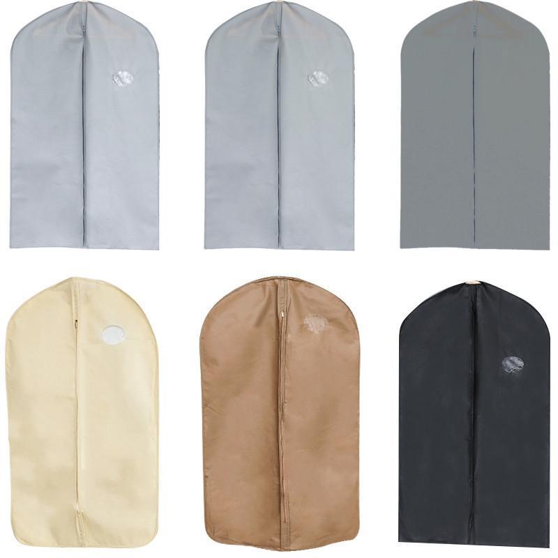 大衣西服罩套收纳衣服防尘罩加厚无纺布大号家用防尘罩防尘袋灰色a款