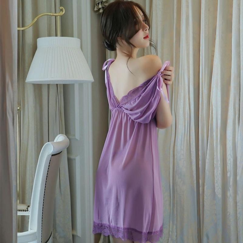 黑色睡裙均码80145情趣睡衣性感睡裙小胸蕾丝挑逗睡裙激情套装性感