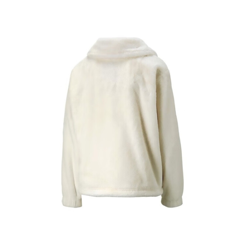 彪马（PUMA） 女上衣毛绒保暖外套2022秋季新款短款仿皮草外套 537585-65高清大图