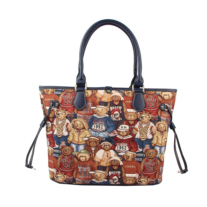 henneybear轩尼小熊2021新款单肩包女包百搭大容量购物袋手提包视频