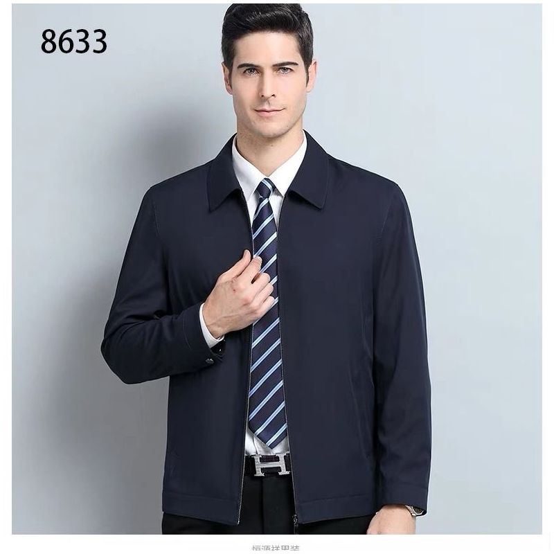 春秋装男士外套中老年男装50岁中年爸爸装衣服男外套男6070男装