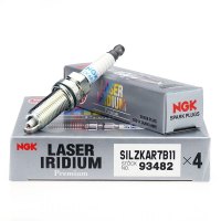 NGK铱铂金火花塞 SILZKAR7B11 93482 单支装 适用于雷诺科雷傲风朗纬梅甘娜森林人