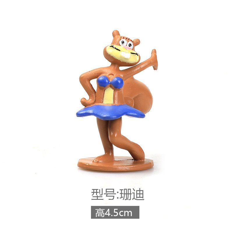 鱼缸造景装饰海绵宝宝公仔水族箱卡通树脂小摆件鱼虾躲避屋