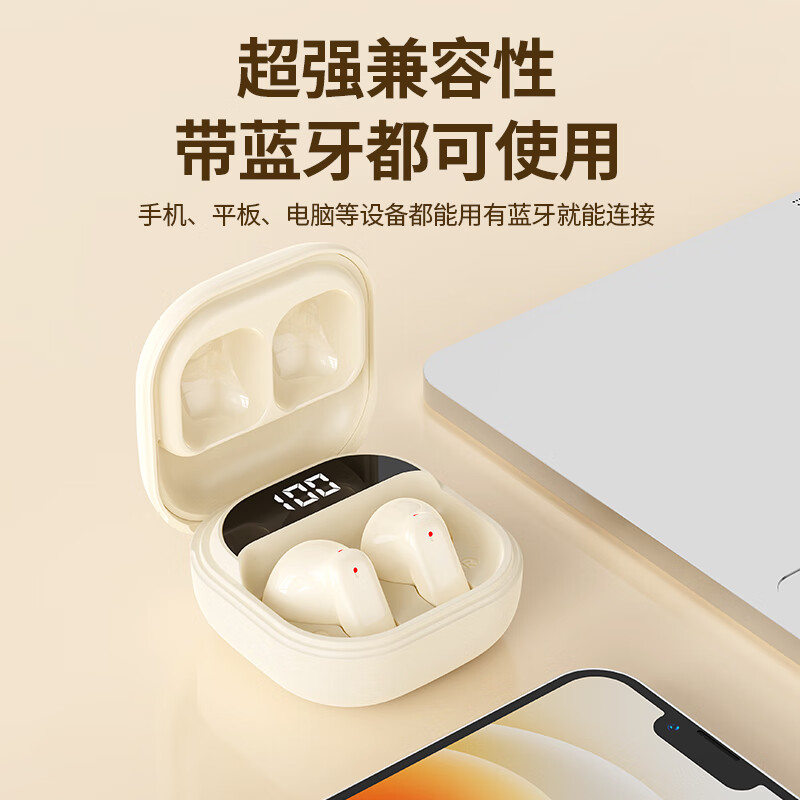 雷摄(LEISE)LS-BT03 真无线蓝牙耳机 音乐运动游戏耳机 黑色高清大图