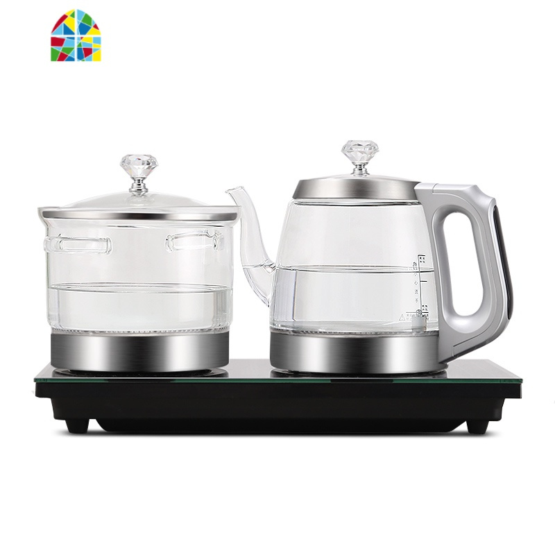 全自动手柄底部上水电热水壶烧水壶套装泡茶具烧茶器玻璃家用专用feng