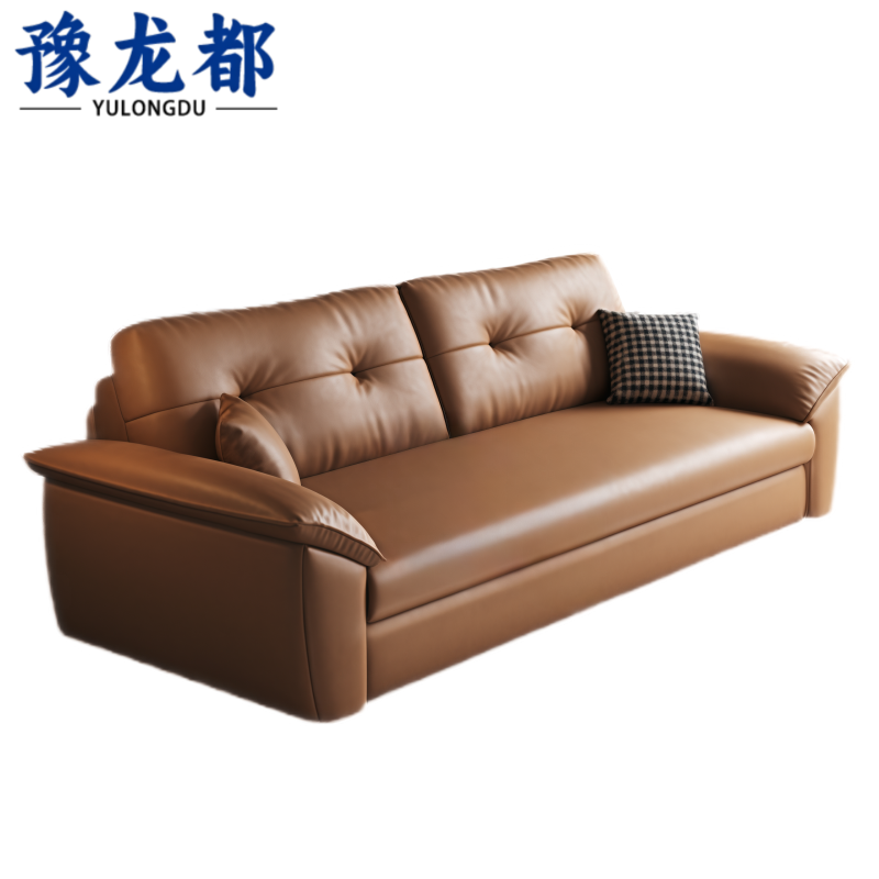 豫龙都折叠沙发棕色张高清大图