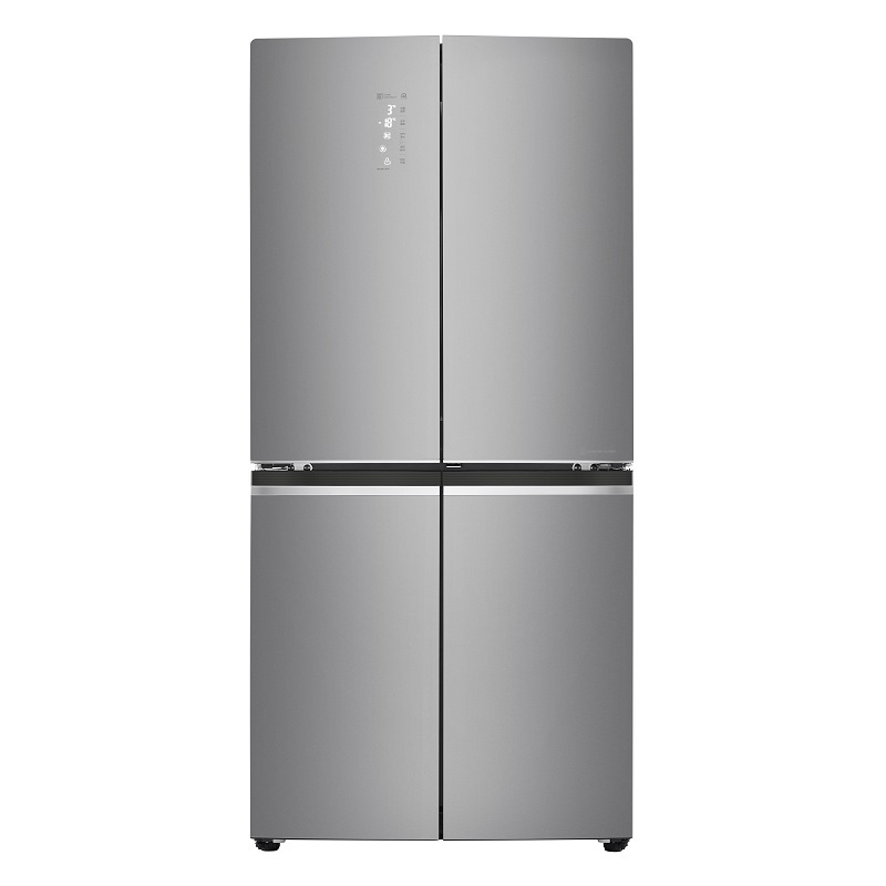 LG 冰箱 F528MS36 法式四门 523L大容量 臻炫银 玻璃面板 线性变频压缩机 双风系速冻恒温 主动式抑菌技术