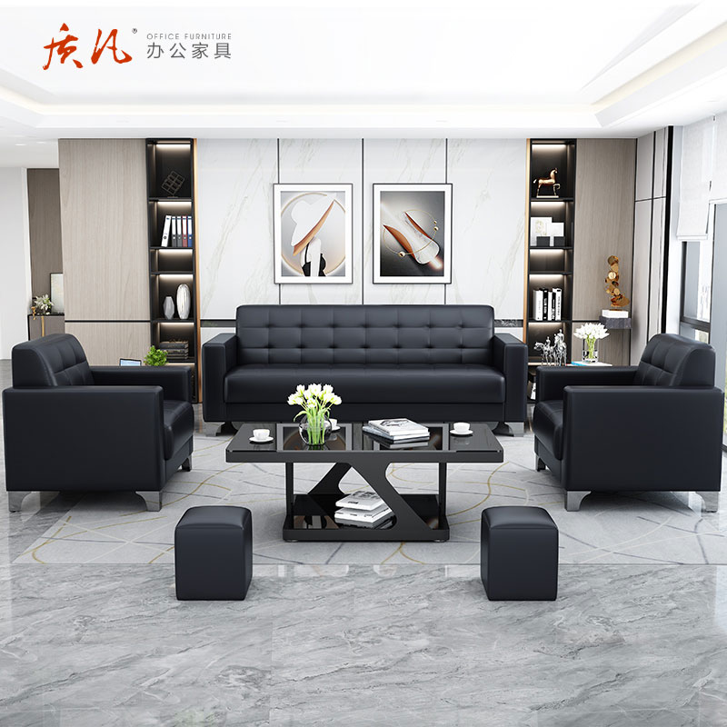 质凡现代简约沙发配套茶几高清大图