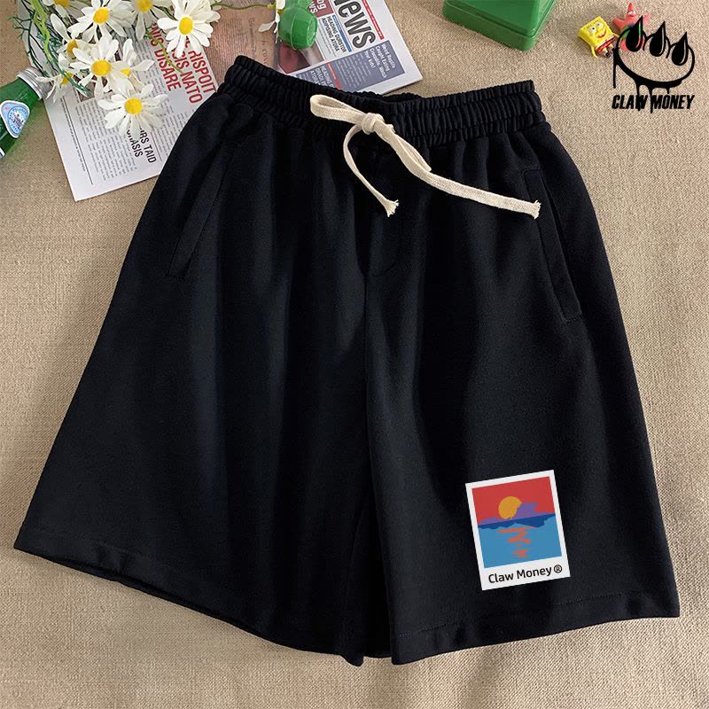 Claw money夏季宽松运动短裤男2022五分卫裤学生百搭休闲中裤图片