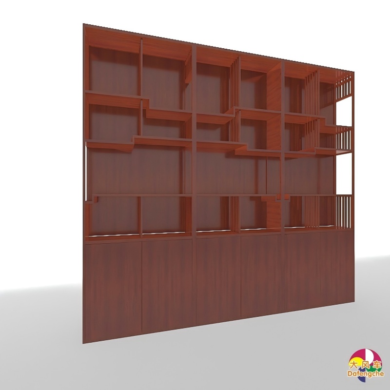 SG0003 后墙柜书柜高清大图