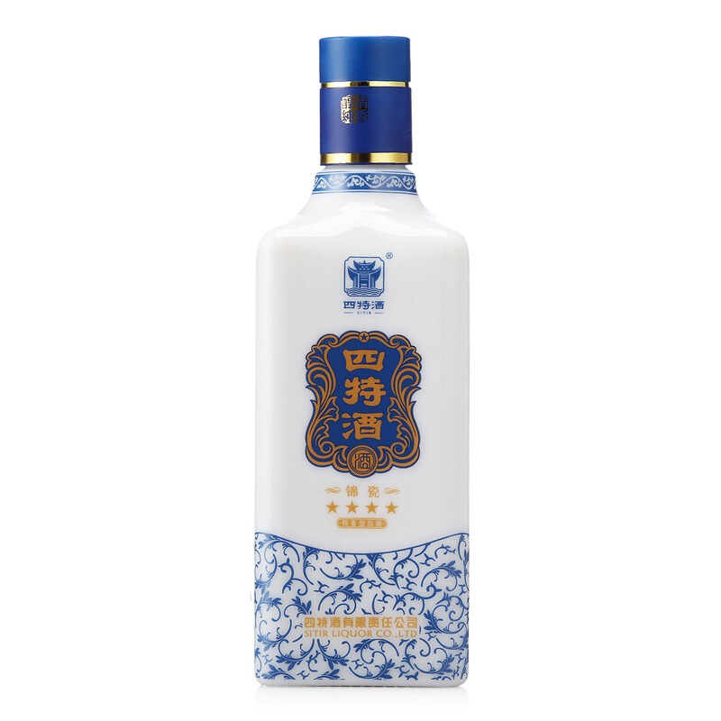 四特 锦瓷四星 52度460ml 单瓶装 (新老包装随机发货)