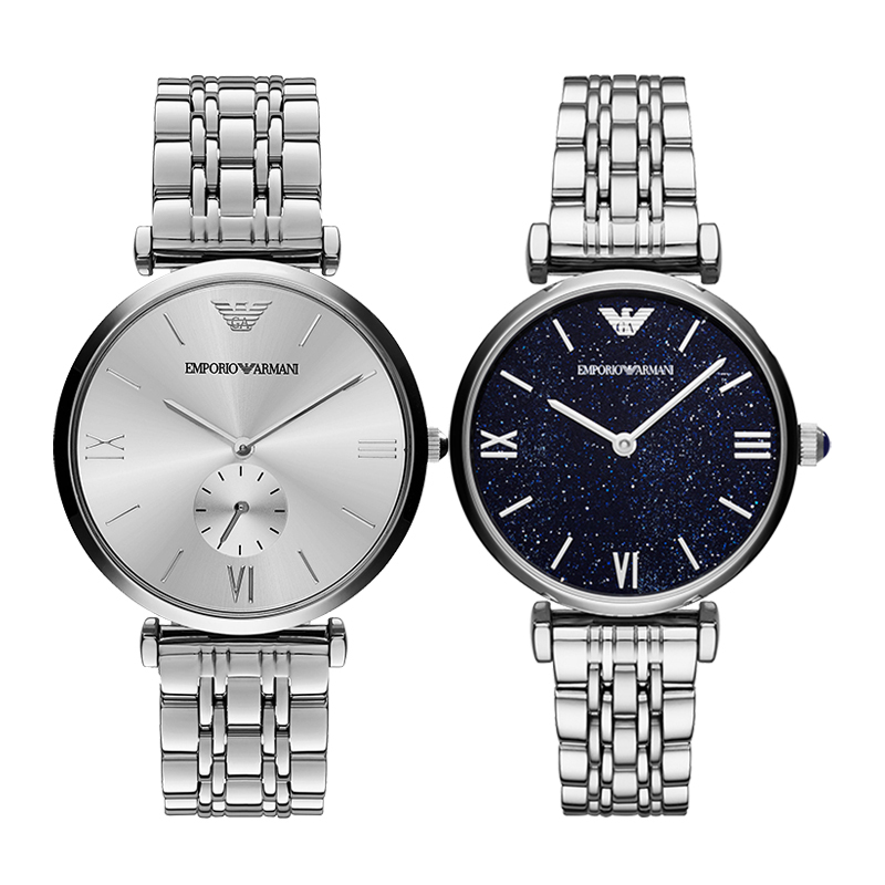 emporioarmani阿玛尼情侣手表时尚男女士情侣款腕表一对送女友情人节