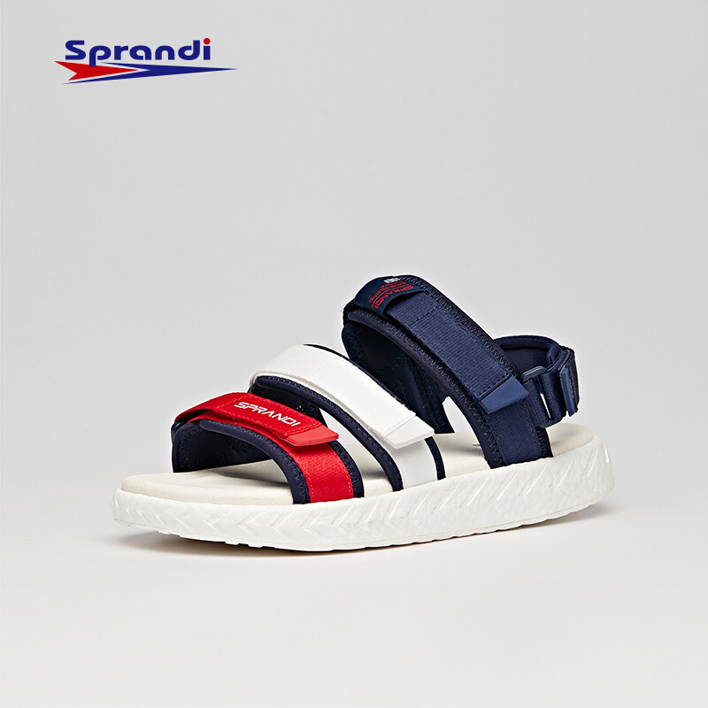sprandi斯潘迪运动凉鞋女鞋2020夏季新款平底魔术贴厚底沙滩鞋s202