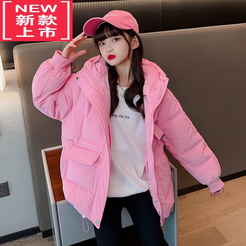 可莉允棉衣新款女2022女童冬装棉服洋气8岁9女孩10冬季外套儿童上衣图片