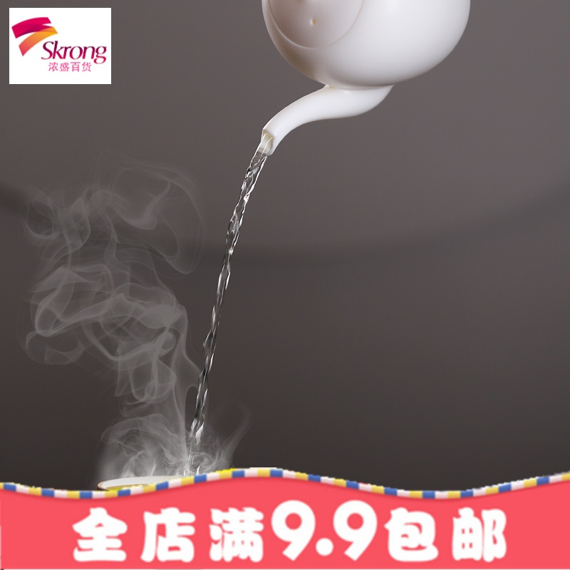 中国白德化白瓷茶壶羊脂玉瓷功夫茶具盖碗家用茶具礼品陶瓷西施壶