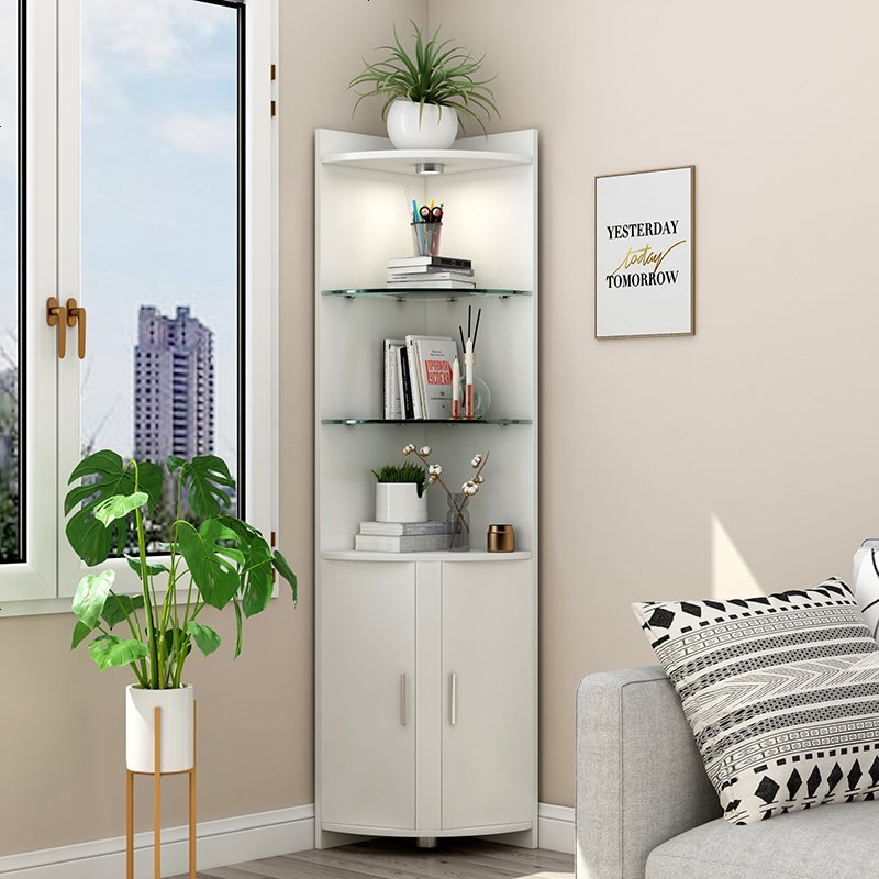 2020新款客厅转角柜墙角柜简约餐厅角落柜储物柜沙发边柜三角柜卧室