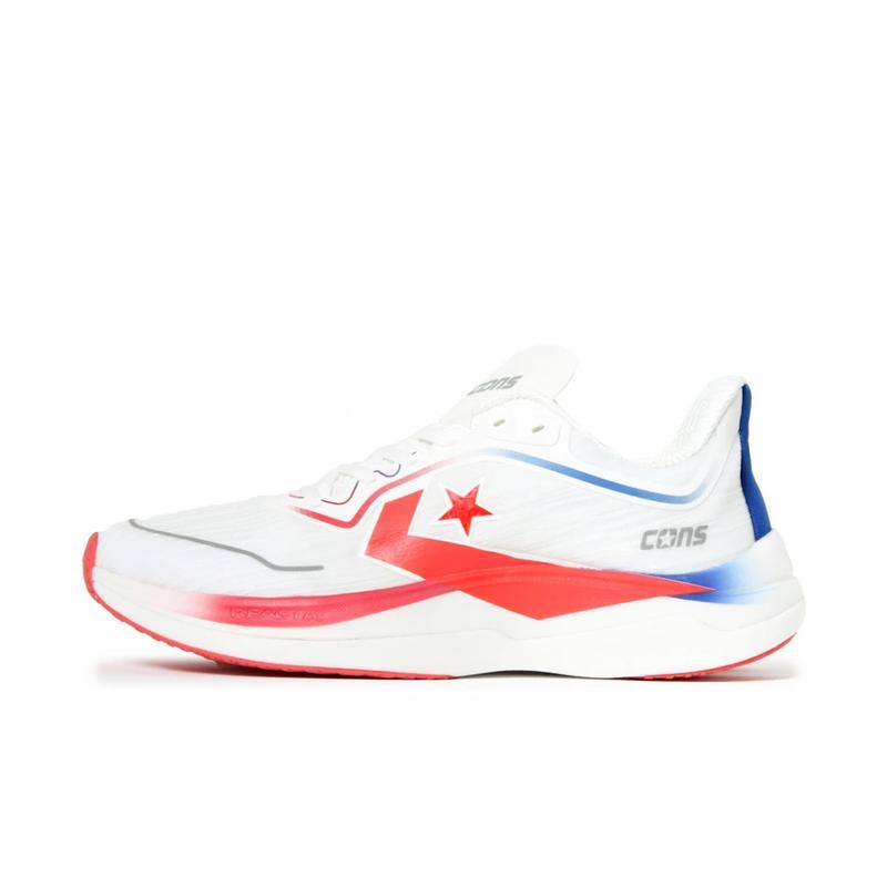 匡威(CONVERSE)男款轻量缓震透气跑鞋户外休闲运动鞋白红蓝拼色冬