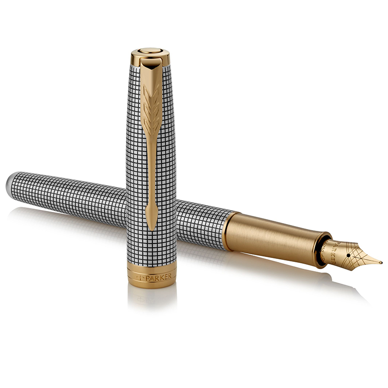 派克(PARKER) 卓尔金色流年墨水笔 办公用品 商务高端经典时尚款 男女成人书法练字专用签字钢笔高清大图