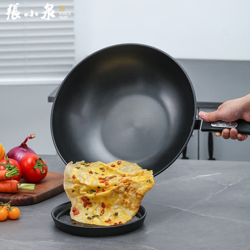 张小泉 锦厨系列精铁锅具 套装 家用炒锅32cm 汤锅 煎锅通用 C35270100锦厨锅具两件套 2件套图片