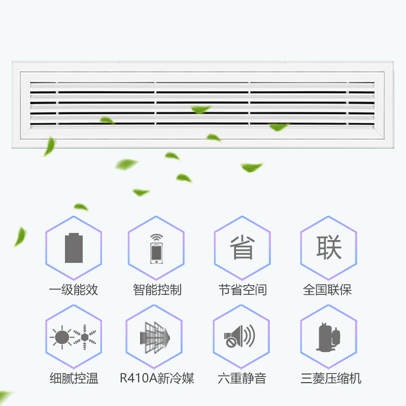 志高(CHIGO)中央空调一拖四 CMV-V120WA 5匹 一拖多65-115㎡冷暖空调变频 1级能(含安装)