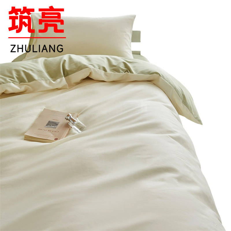 筑亮 纯棉三件套 C604 套高清大图