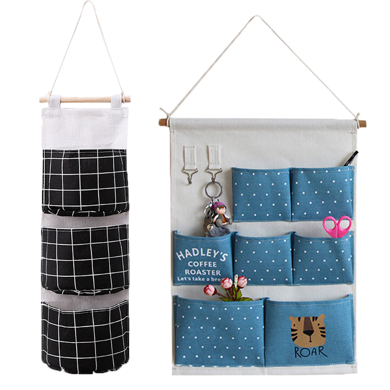 寝室必备收纳袋挂袋墙挂式挂墙置物架布宿舍神器袋子小布袋挂式