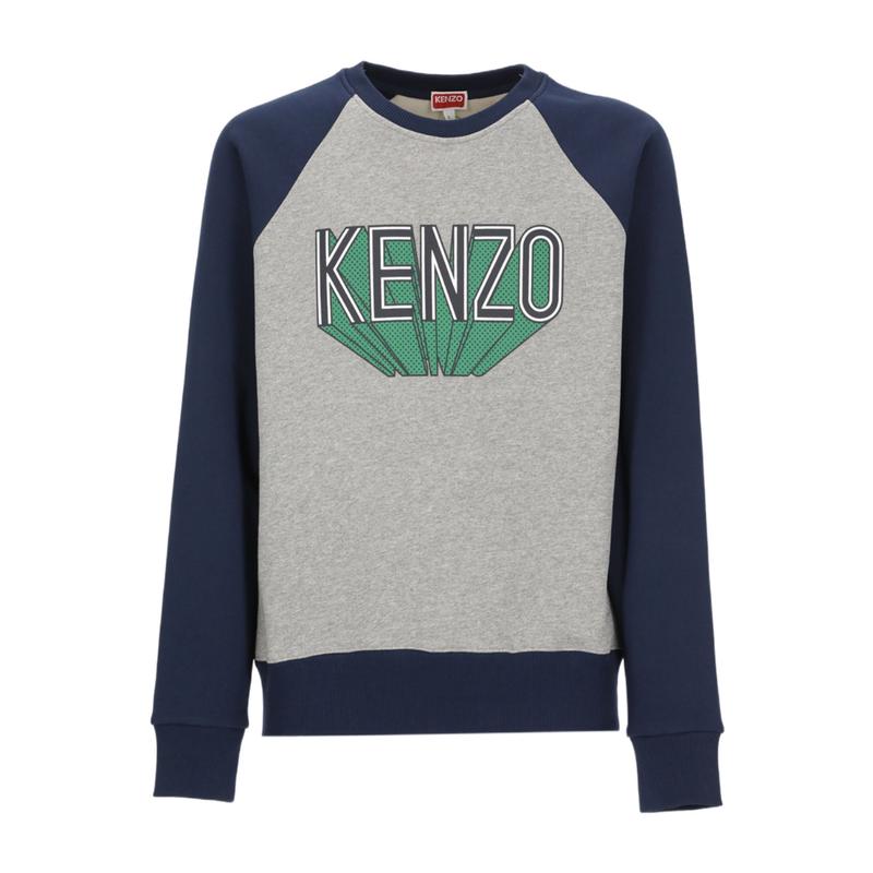 高田贤三(Kenzo)纯棉圆领长袖卫衣男运动休闲百搭配宽松套头衫高清大图