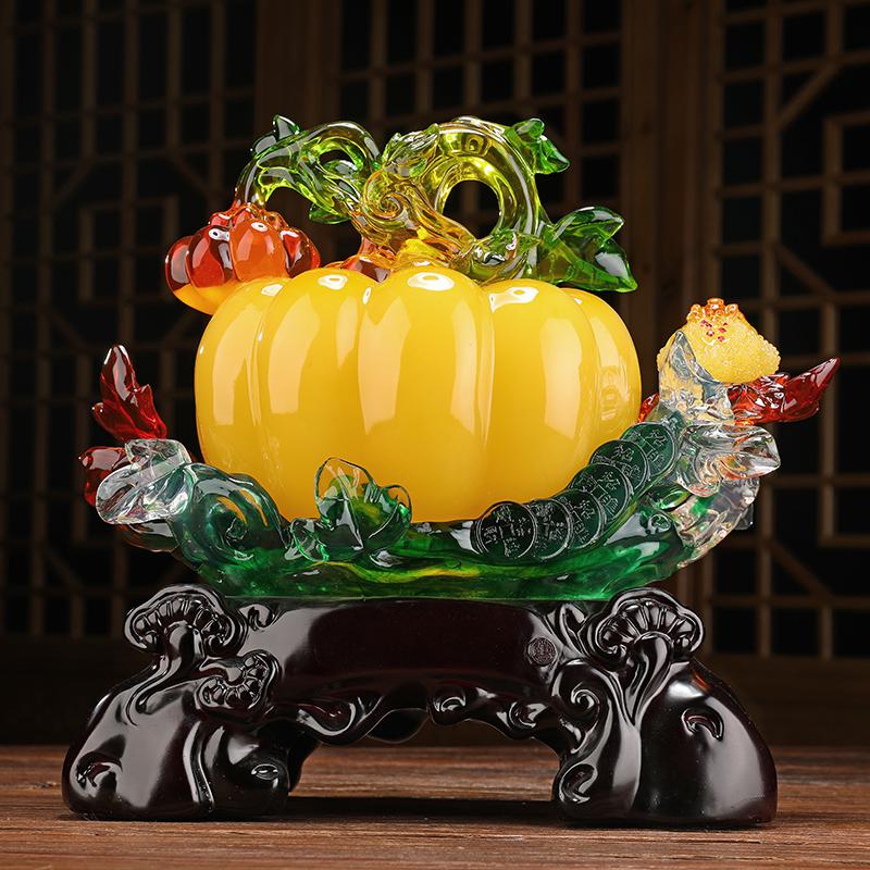 家柏饰(CORATED)客厅电视柜摆件瓜工艺品创意中式家居酒柜装饰乔迁新居礼品高清大图