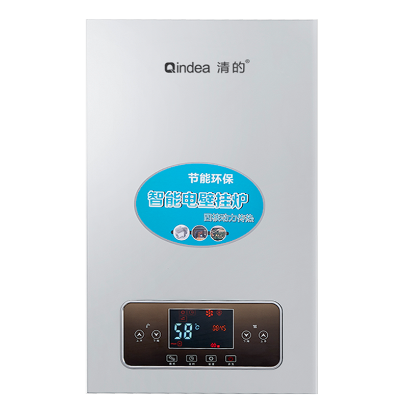 清的(Qingdea)电壁挂炉8KW洗澡沐浴供暖气取暖煤改电采暖即开即热电热水器220V家用电[敞开式]