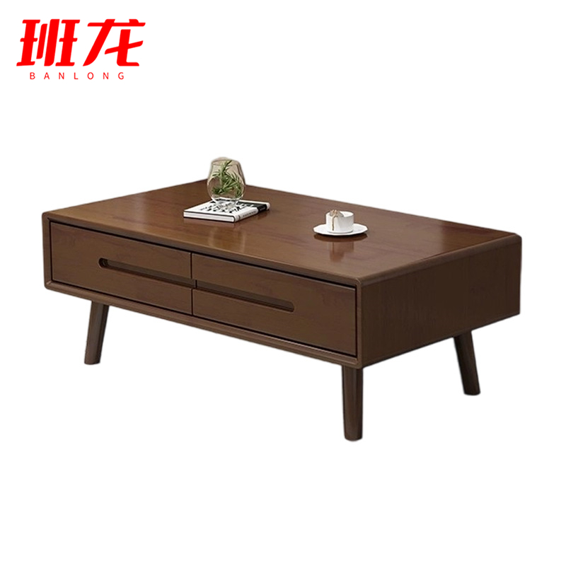 班龙实木茶几120*60*40cm张高清大图