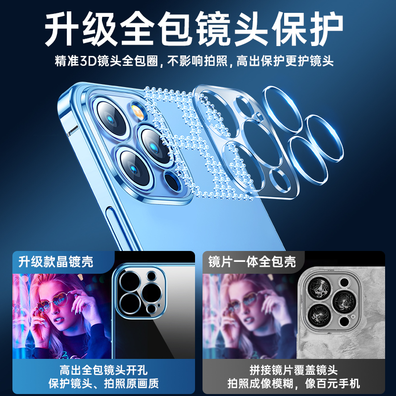 邻家-iPhone13 Pro手机保护壳 全透明 镜头全包 暴摔不坏 超薄超透不发黄 防汗防指纹 搭配钢化膜(1)