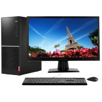 联想（Lenovo）M4000e 20.7英寸家用台式机办公电脑Intel i3-7100 4GB 1TB DVD