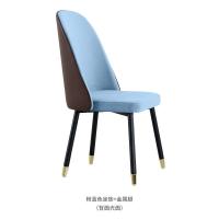 北欧轻奢餐椅家用简约丝绒椅靠背椅子网红椅咖啡厅现代餐椅洽谈椅
