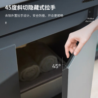 法恩莎(FAENZA) FPGD3695E-1 卫生间绒面铁灰色浴室柜 阳台带镜柜洗手洗脸洗漱台盆柜组合套装