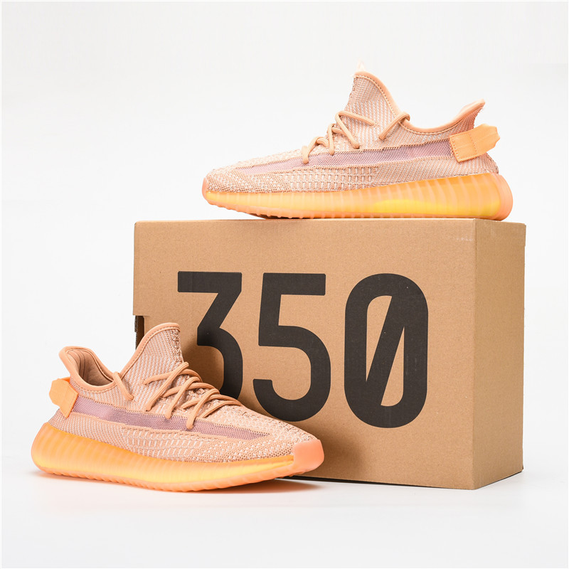 UYEEZY运动户外减震运动2022新款亚麻天使超酷潮流设计跑鞋厚底情侣椰子350运动鞋透气