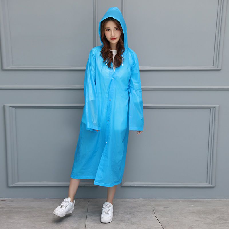 时尚成人长款雨衣女雨披带帽男女户外徒步旅游工作雨衣非性