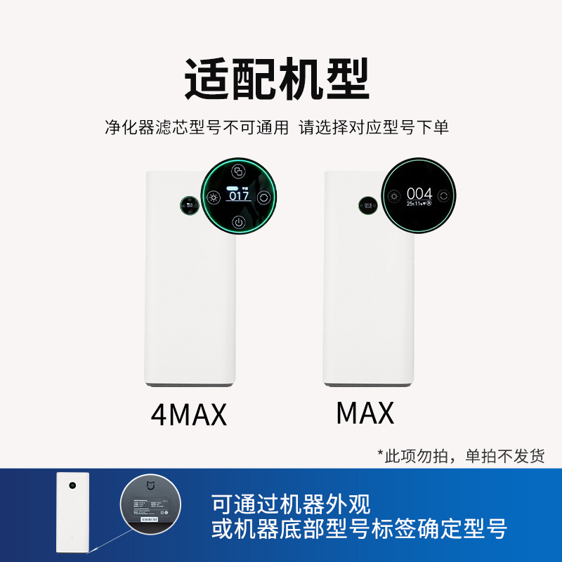 适配小米米家空气净化器4MAX[原机标准款] 2片高清大图