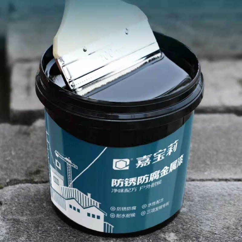嘉宝莉水性油漆金属防锈漆金属防腐金属漆铁门翻新漆栏杆油漆家用1L 塔里木黄 @
