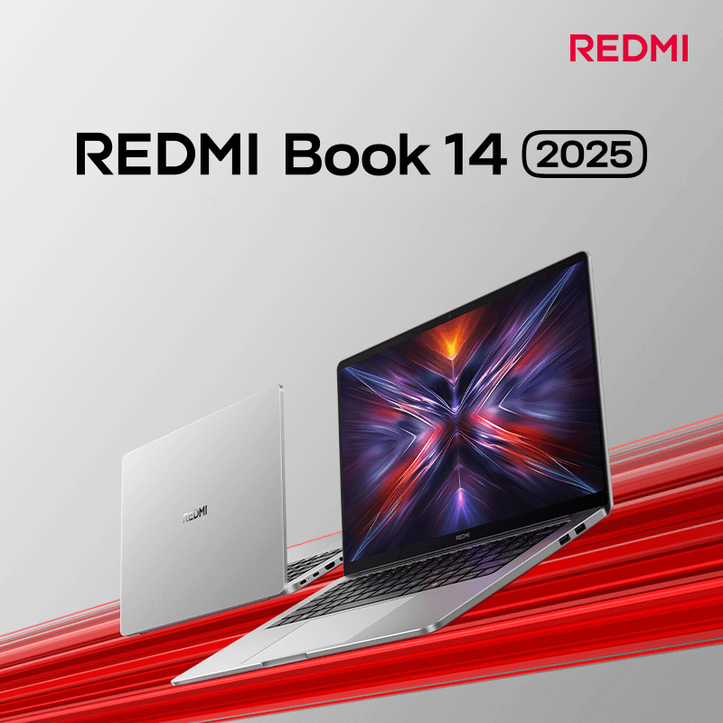 小米笔记本电脑 红米 RedmiBook 14 2025 酷睿标压C5-220H 2.8K 120hz高刷屏 轻薄本 32G内存 1TB固态 星辰银