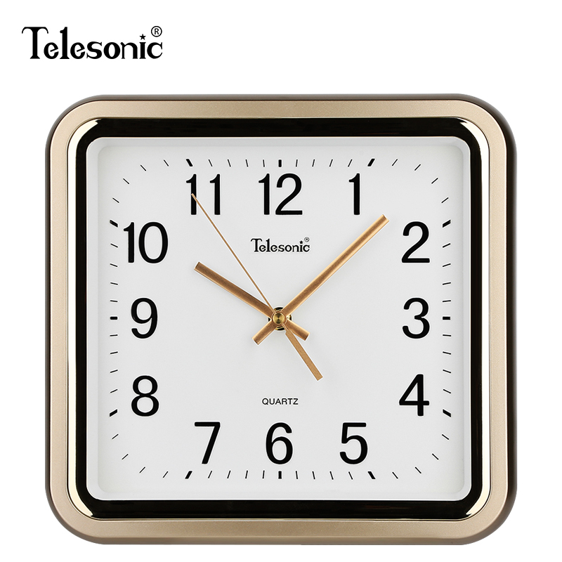 天王星(Telesonic)静音时钟时尚简约创意客厅挂钟 卧室餐厅挂表石英钟 静音扫秒机芯