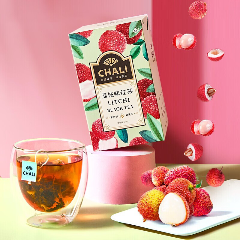 茶里 荔枝味红茶 盒装/37.5g(2.5g/包 15包/盒)