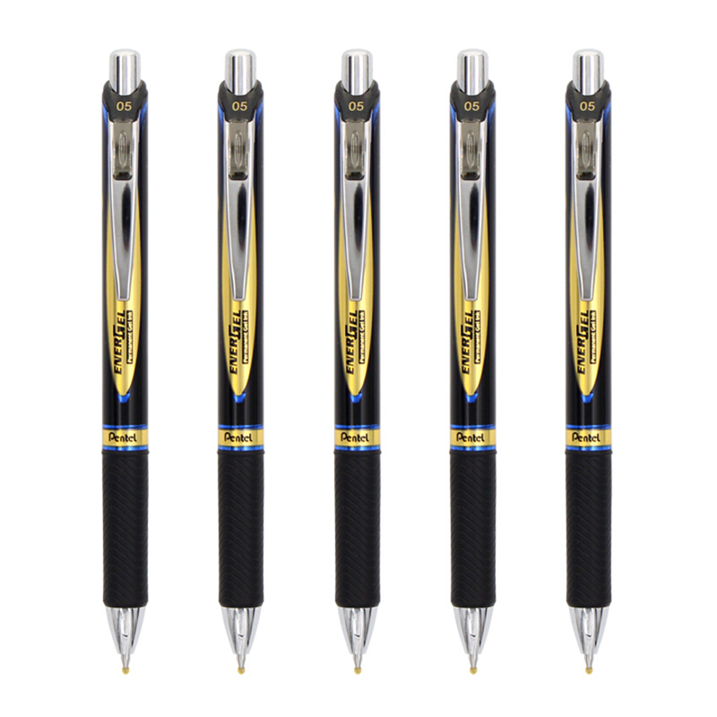 派通（Pentel)BLP75 防水速干中性笔 顺滑按动中性笔 金属笔尖笔夹水笔 0.5mm 三色可选 办公用笔