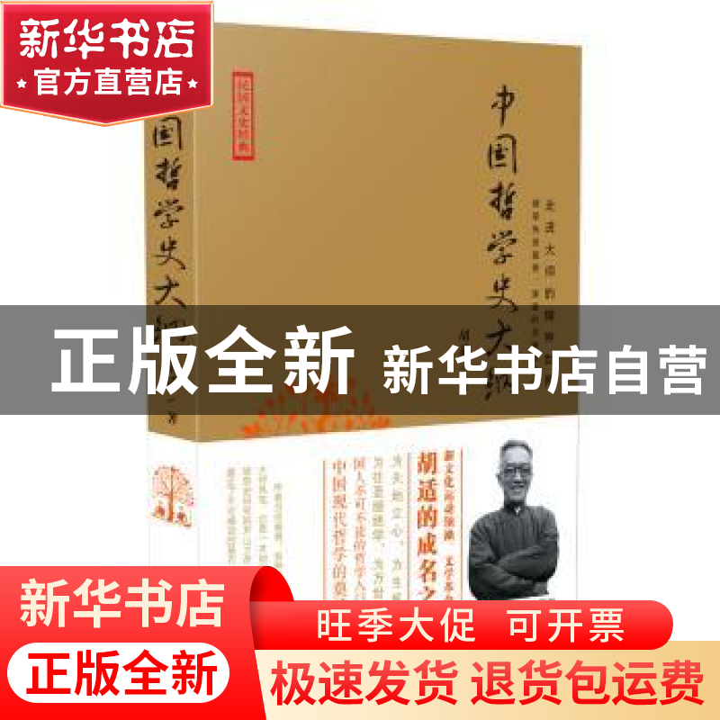 正版 中国哲学史大纲 胡适著 武汉大学出版社 9787307126541 书籍高清大图
