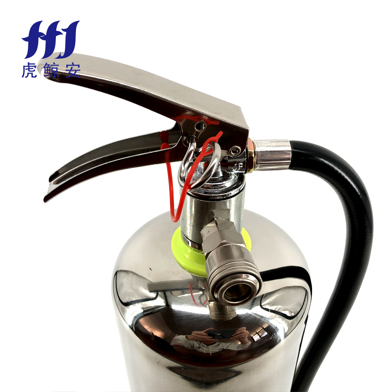 虎鲸安 (HJ)消防训练304不锈钢灭火器 消防演习训练专用3KG(含气管+注水管)单位:套